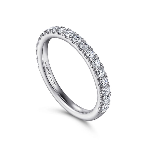 18K White Gold Diamond Matching Wedding Band