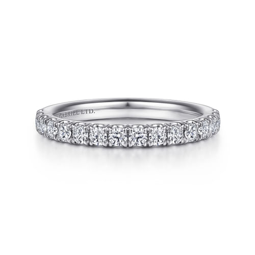 18K White Gold Diamond Matching Wedding Band