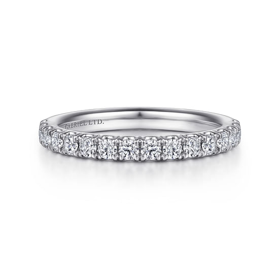 Gabriel - 18K White Gold Diamond Matching Wedding Band