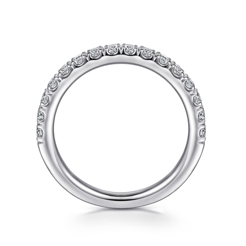 18K White Gold Diamond Matching Wedding Band