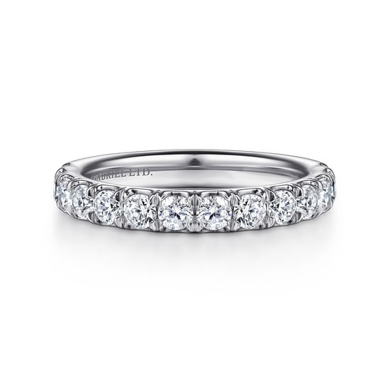 Gabriel - 18K White Gold Diamond Matching Wedding Band