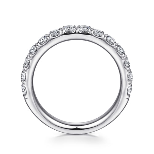 18K White Gold Diamond Matching Wedding Band