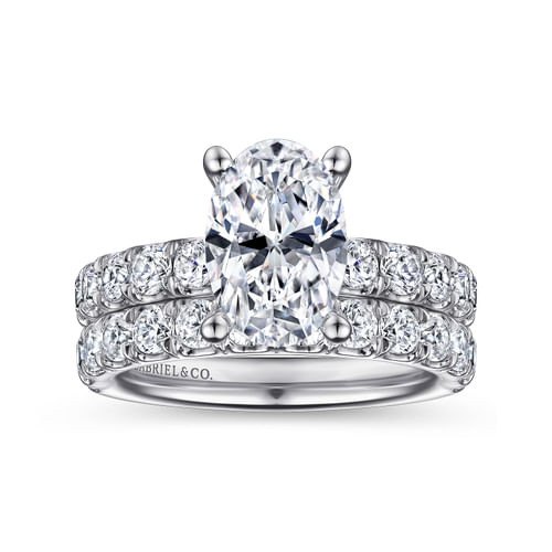 18K White Gold Diamond Matching Wedding Band