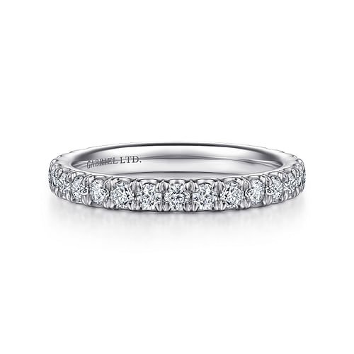 18K White Gold Diamond Matching Wedding Band