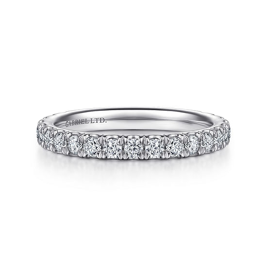 Gabriel - 18K White Gold Diamond Matching Wedding Band