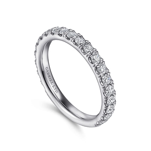 18K White Gold Diamond Matching Wedding Band