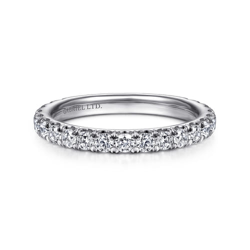 18K White Gold Diamond Matching Wedding Band