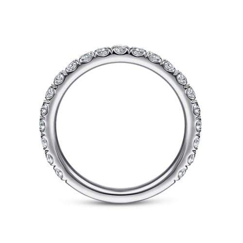 18K White Gold Diamond Matching Wedding Band