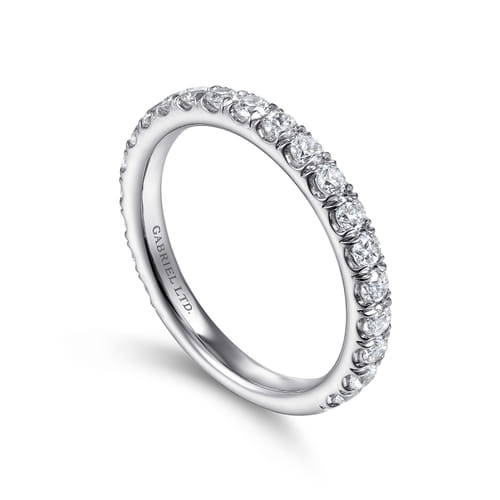 18K White Gold Diamond Matching Wedding Band