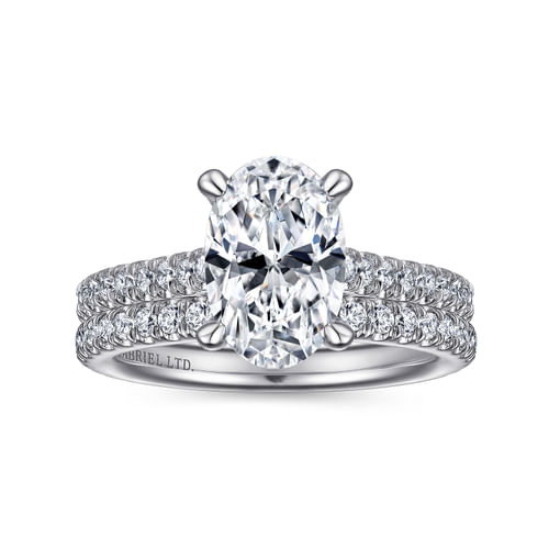 18K White Gold Diamond Matching Wedding Band