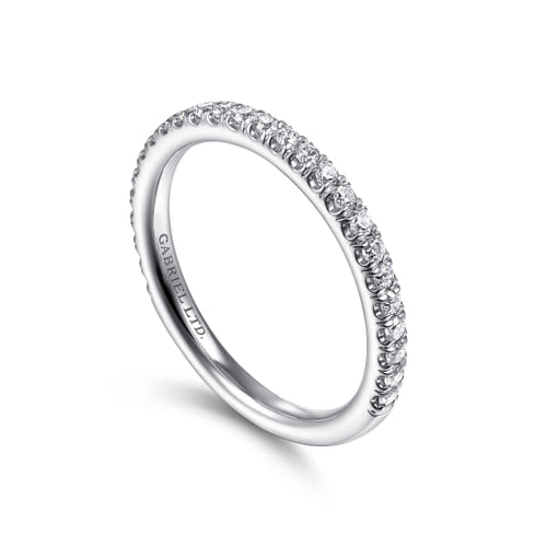18K White Gold Diamond Matching Wedding Band