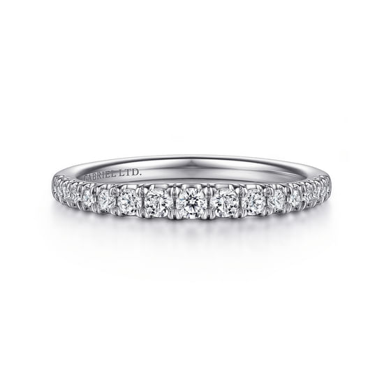 Gabriel - 18K White Gold Diamond Matching Wedding Band