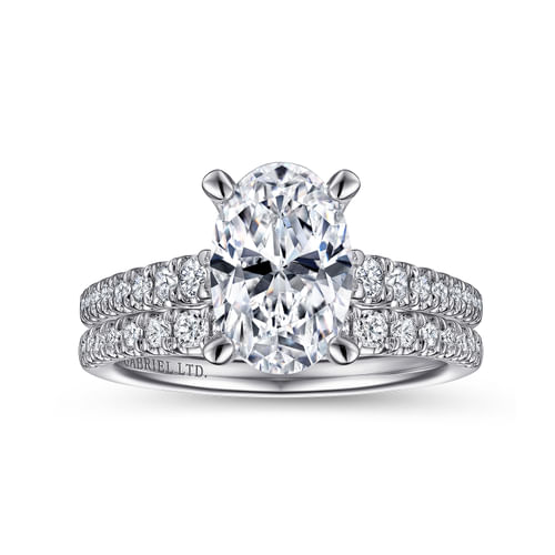 18K White Gold Diamond Matching Wedding Band