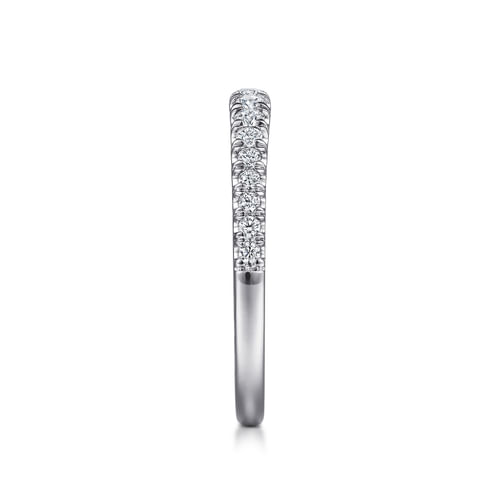 18K White Gold Diamond Matching Wedding Band