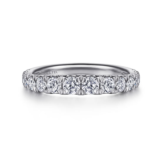 Gabriel - 18K White Gold Diamond Matching Wedding Band
