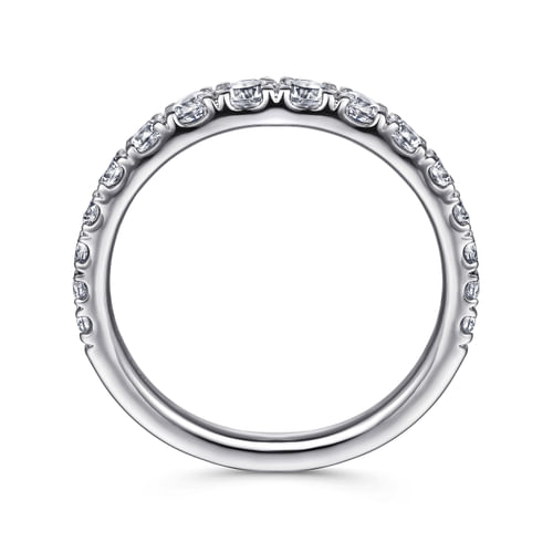 18K White Gold Diamond Matching Wedding Band