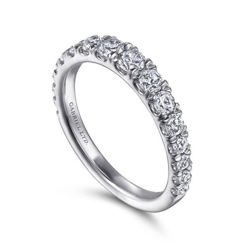 18K White Gold Diamond Matching Wedding Band