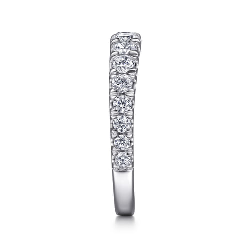 18K White Gold Diamond Matching Wedding Band