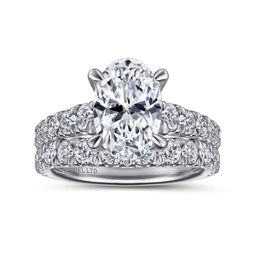 18K White Gold Diamond Matching Wedding Band