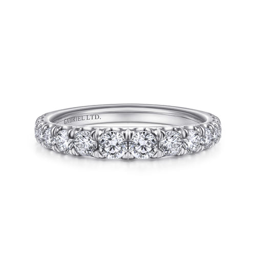 18K White Gold Diamond Matching Wedding Band