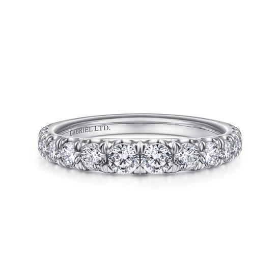 Gabriel - 18K White Gold Diamond Matching Wedding Band Gabriel - 18K White Gold Diamond Matching Wedding Band