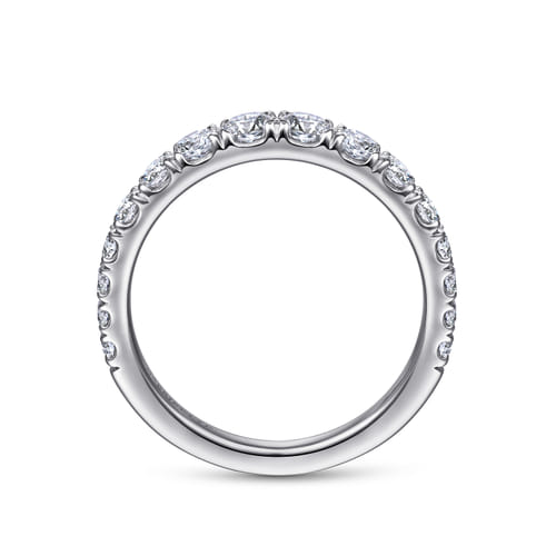 18K White Gold Diamond Matching Wedding Band
