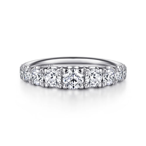 18K White Gold Diamond Matching Wedding Band