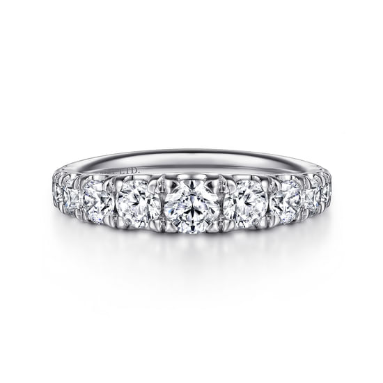 Gabriel - 18K White Gold Diamond Matching Wedding Band