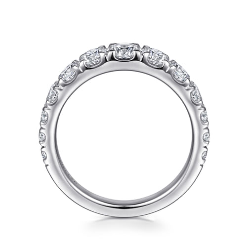 18K White Gold Diamond Matching Wedding Band