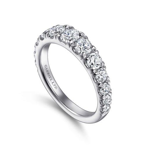 18K White Gold Diamond Matching Wedding Band
