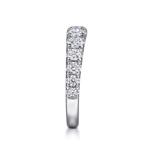 18K White Gold Diamond Matching Wedding Band