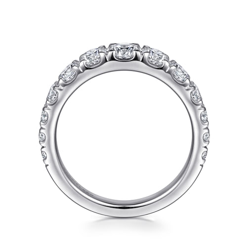 18K White Gold Diamond Matching Wedding Band