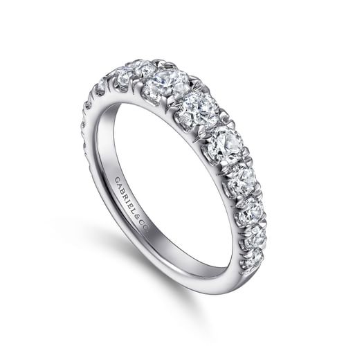 18K White Gold Diamond Matching Wedding Band