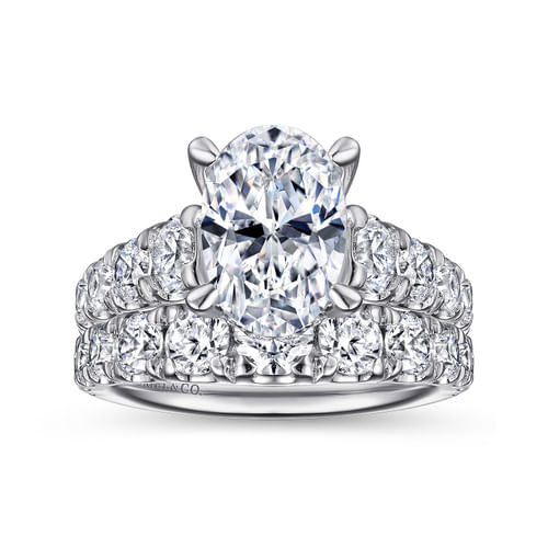 18K White Gold Diamond Matching Wedding Band