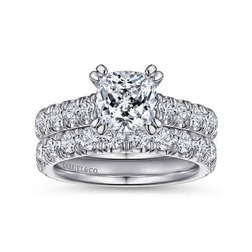 18K White Gold Diamond Matching Wedding Band
