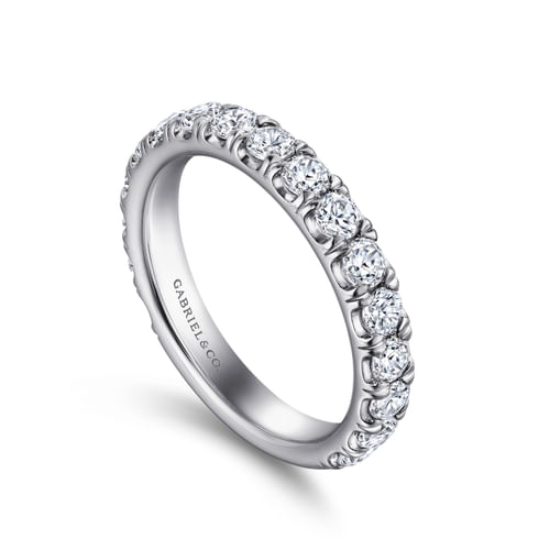 18K White Gold Diamond Matching Wedding Band