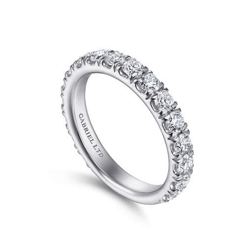 18K White Gold Diamond Matching Wedding Band 18K White Gold Diamond Matching Wedding Band