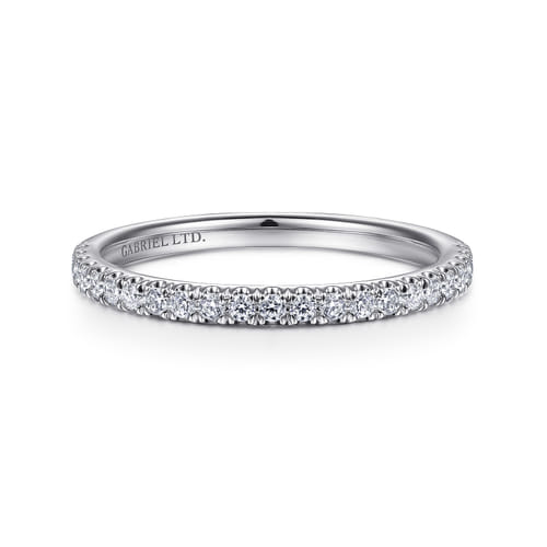 18K White Gold Diamond Matching Wedding Band