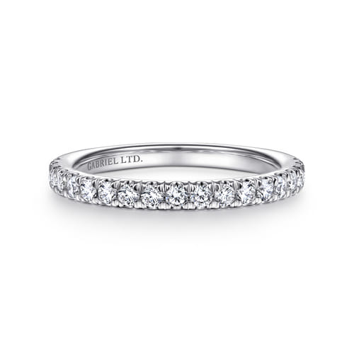18K White Gold Diamond Matching Wedding Band 18K White Gold Diamond Matching Wedding Band