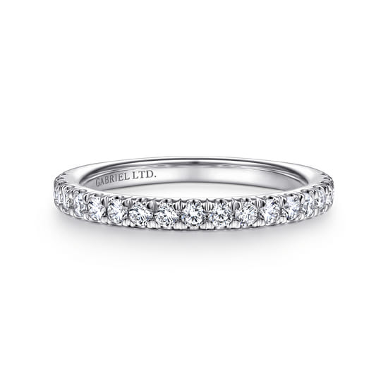 18K White Gold Diamond Matching Wedding Band