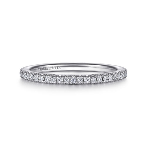 18K White Gold Diamond Matching Wedding Band