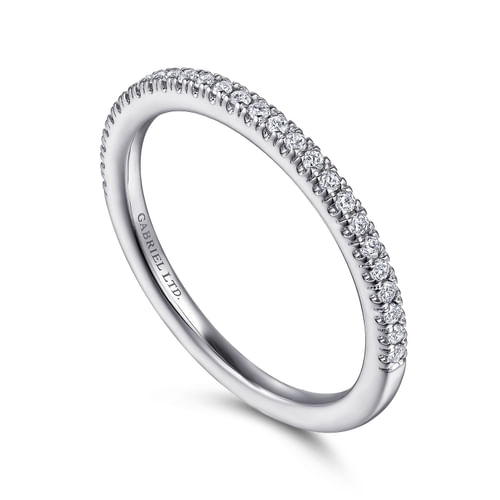 18K White Gold Diamond Matching Wedding Band