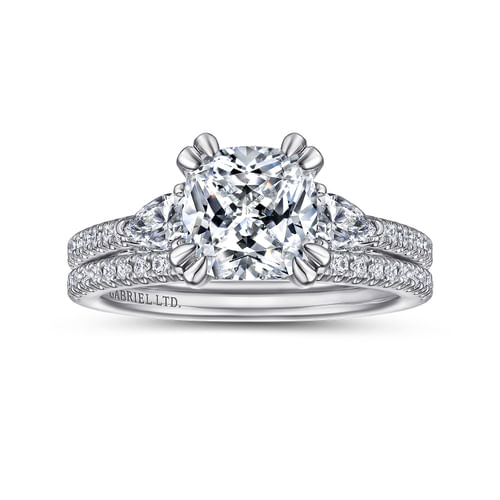 18K White Gold Diamond Matching Wedding Band