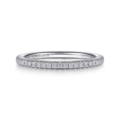 18K White Gold Diamond Matching Wedding Band