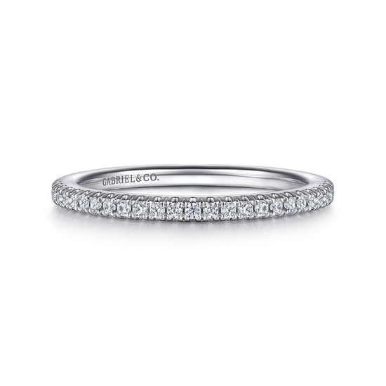 Gabriel - 18K White Gold Diamond Matching Wedding Band