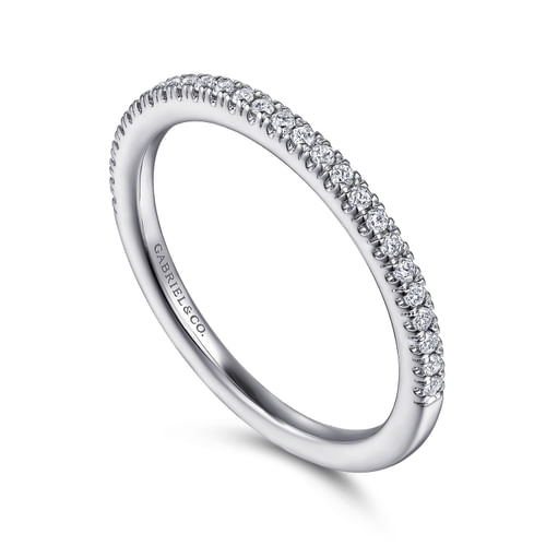 18K White Gold Diamond Matching Wedding Band