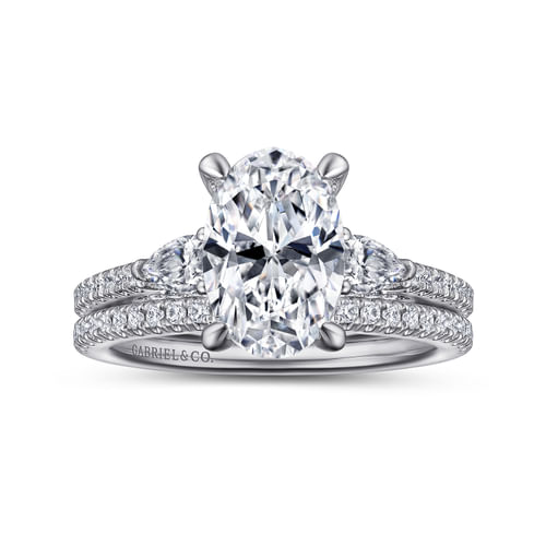 18K White Gold Diamond Matching Wedding Band