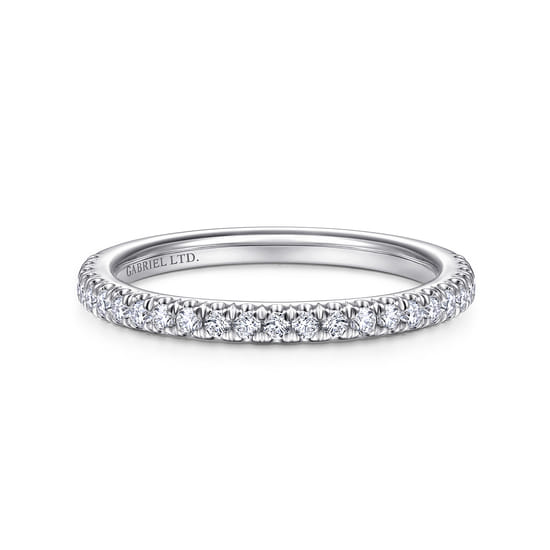 18K White Gold Diamond Matching Wedding Band