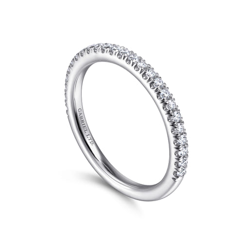 18K White Gold Diamond Matching Wedding Band