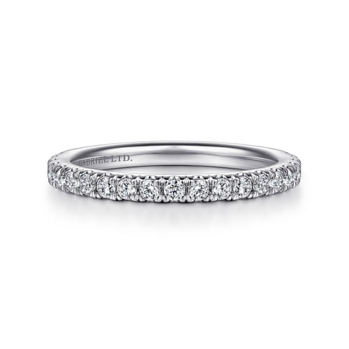 18K White Gold Diamond Matching Wedding Band